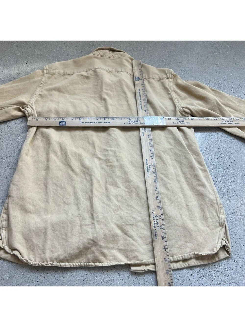 Levis Shirt Men M Yellow Long Sleeve Button Down The Relaxed Jackson Worker